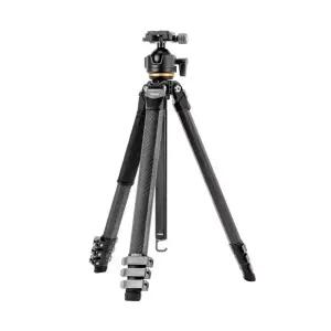 Fotopro 포토프로 Origin+O-8H 오리진 카본 플립락 사다리꼴 튜브 여행용 트래블 삼각대 하중 20kg (블랙)