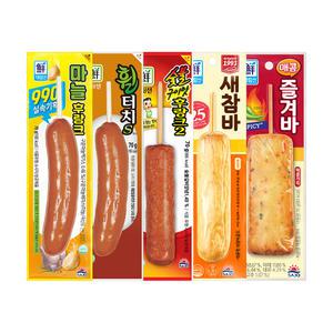 사조 대림 숯불세트20개(숯불8+마늘3+매콤즐겨3+튀긴3+휠3) 2세트 이상 구매시 숯불후랑크 5개 증정