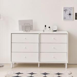 [NAMUDDL]보루네오 마르체 폴라 E0자재 6단 파티션 와이드 서랍장 1200 BOW521C