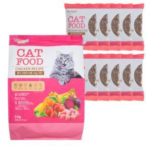 탐사 고양이 사료 치킨 3kg x 2개 장 건강 근육발달 비타민 식이섬유