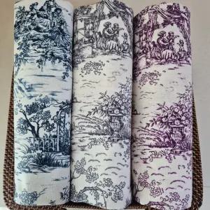 ENDLESS 11수 국내생산 대폭 면 린넨 빈티지 명화 패브릭 원단 3종