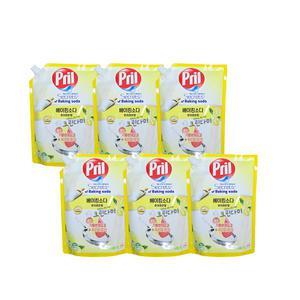 프릴 시크릿 오브 베이킹소다 주방세제 퓨어레몬 리필 1L x6개