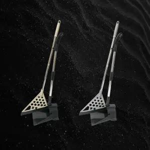 라프 국산 말랑비 더블랙세트 실리콘 빗자루 2개+블랙쓰레받기 2개