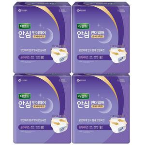 디펜드 안심 언더웨어 오버나이트 프리사이즈 8매 x4개