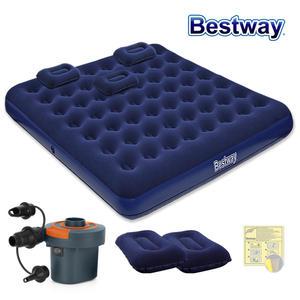 베스트웨이 킹 사이즈 캠핑용 에어매트 전동펌프세트