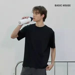 베이직하우스 쿨브리즈 에어드라이 레귤러핏 라운드 반팔2팩