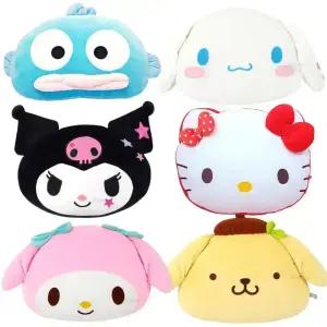 산리오 쿠션 헬로키티 시나모롤 쿠로미 마이멜로디 포차코 한교동 폼폼푸린 쇼파 소파 사무실 캐릭터 인형 얼굴 쿠션 50cm