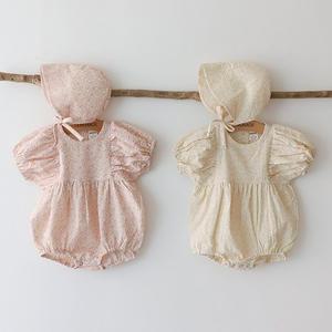 수채꽃 보넷 슈트 / 아기옷 신생아옷 바디슈트 바디수트