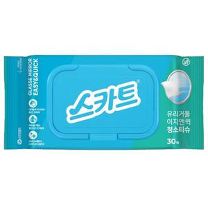 스카트 유리 거울 이지앤퀵 청소티슈 30매