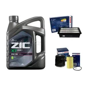 더 뉴 스파크 1.0 엔진오일 세트 가솔린 지크 X7 제로 0W-30 SQ 4L+필터
