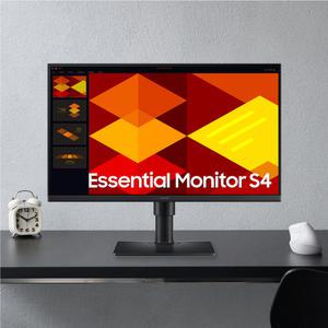 삼성전자 에센셜 S4 S24D400 24인치 IPS 일반 모니터 블랙 / 세로모드 (피봇) 지원