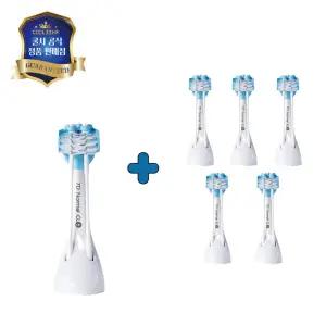 [쿨샤][쿨샤 리필모 7D] 쿨샤 리필모 7D 고급형 성인용 전동칫솔 브러쉬 6개입
