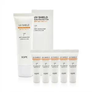 아이오페 유브이 쉴드 선프로텍터 선크림 50ml x1개+10ml x5개 증 정 SPF50+