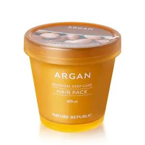 네이처리퍼블릭 아르간 에센셜 딥 케어 헤어팩 (대용량) 470ml (손상모케어)
