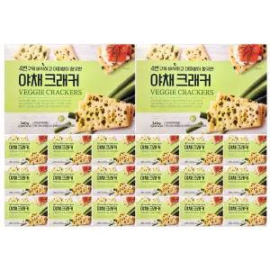 4번 구워 바삭한 - 대파향 야채 크래커 340g 홈플러스 x20개