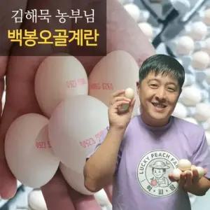 ksr (참다올) 경북예천 김해묵농부의 백봉오골계란(초란) 60입 (WFJI26D)