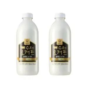 강훈목장 수제 요거트 1000ml x 2개 플레인 어린이간식