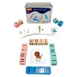 영어 단어 카드 블록 맞추기 영어 교구 영단어 학습 공부