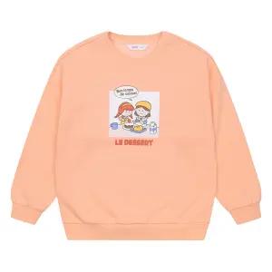 [소이] 여아 기모 쿠킹 맨투맨 티셔츠 21W1453_OR