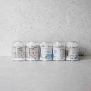 (100Px10개) 튼튼 나무 원통 위생 면봉/롱면봉/큰면봉/일회용/소독/귀면봉/양면/멸균/개별/포장/케이스