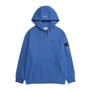 [내셔널지오그래픽][SSG 단독] N231UHD901 캥거루 포켓 와펜 세미 오버핏 후드 티셔츠 BLUE