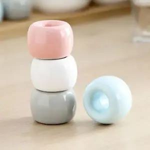 [하프클럽/]멀티 꽂이 칫솔꽂이 스탠드 세라믹 도자기칫솔꽂이 볼