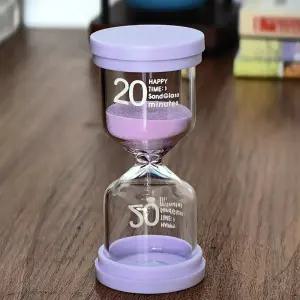모래시계 새해 크리스마스 선물 20분 마카롱 시간 퍼플 3/10/15/30분