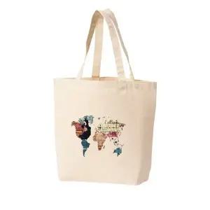 [하프클럽/]백 토트백 세계지도 5대양 7대륙