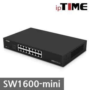 ipTIME SW1600 mini 16포트 스위칭 허브 IGMP 스누핑 지원/POE/스위치/랜선/산업용/기가비트/이더넷/기가