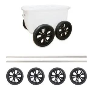 해루질 조과통 만들기 DIY 갯벌체험 바퀴 8인치 20cm 4p 스텐봉2p 세트