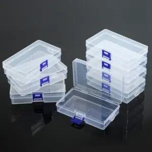 SSZ 투명 플라스틱 보관함 미니 수납케이스 8개 세트 14.5X8.5X3.5CM 다용도보관 네일아트 부속품 비즈케이