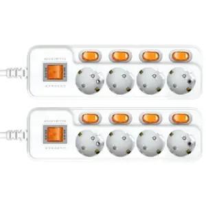 크레스 멀티탭 개별 스위치 국산 16A 4구 1.5M 2개