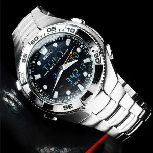 세이코 스포츄라 아나디지 남성 메탈시계 SNJ013P1