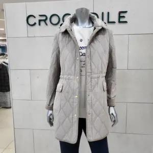 [크로커다일레이디]다이아 퀄팅 패딩코트 CLEWPD209-BE_BP
