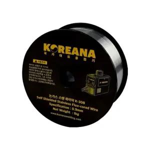 코리아나 K-308 논가스 와이어 0.9mm 1kg 스텐용 MIG-100D MIG-100PRO 용접봉