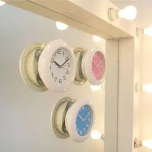 화장실시계 욕실 화장실 거실 벽면 흡착 고무 방수 아날로그 시