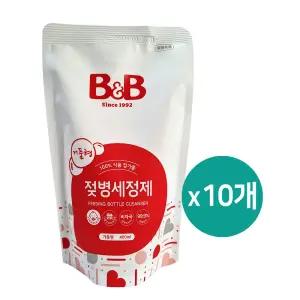 비앤비 젖병세정제 거품형(리필) 400ml x 10개