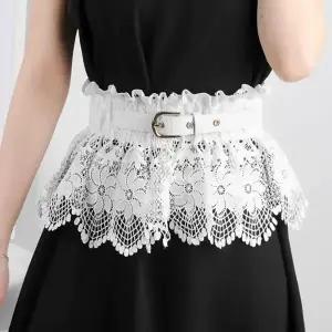 여성 허리띠 특이한 여성벨트 레이스 장식 레이어드 벨트