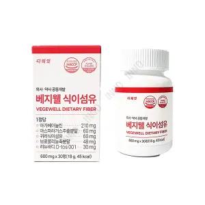 베지웰 식이섬유 식이섬유정 베지 600mg x 30정 tr