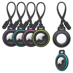 mophie Loop 애플 에어테그 블랙 케이스 (4개 팩) - HS9K2