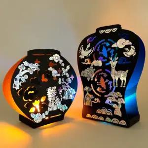 종이 전통 청자 백자 자개 화병 무드등 만들기 1세트