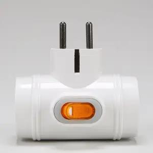 국산 멀티탭 콘센트 3구 T형 접지 절전/개별/T자형/T자/스위치/사무실/회사/매장/업소용/가정용/고효율