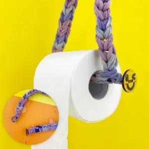 양말목 공예 휴지걸이 만들기