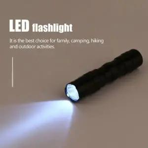 LED 미니 손전등 후레쉬 방수 렌턴 (AA건전지 포함) 캠핑 등산 밤길호신용 하이킹 정전대비