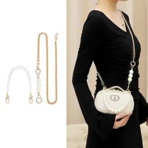 디올코스메틱 파우치 호환 진주 스트랩 체인줄 미니백 리폼 가방끈 DIY 부자재세트