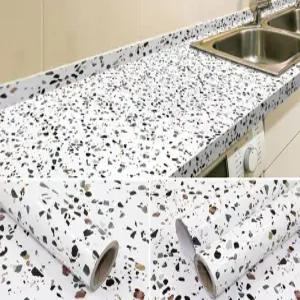 주방상판시트지 필름지 대리석 시공 리폼 방수 벽지