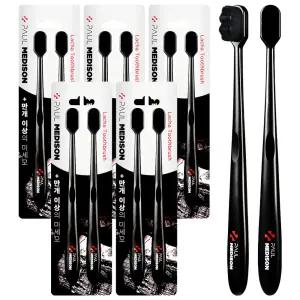 폴메디슨 블랙라차 칫솔 2개입 5개 초미세모 치아미백 치석제거