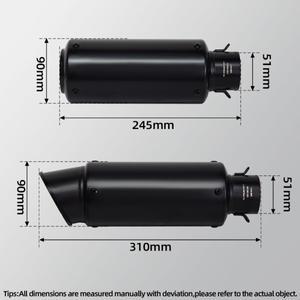 DUKE390 RC390 RC250 RC 2017-2021 프로젝트 머플러가있는 라인 중간 파이프의 오토바이 배기 슬립