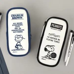 피너츠 스누피 75주년 빈티지 라인 펜 파우치 2 option)