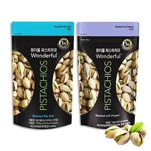 원더풀피스타치오 코스트코 구운 파스타치오 건강간식 견과 150g 무염 1봉+후추 1봉